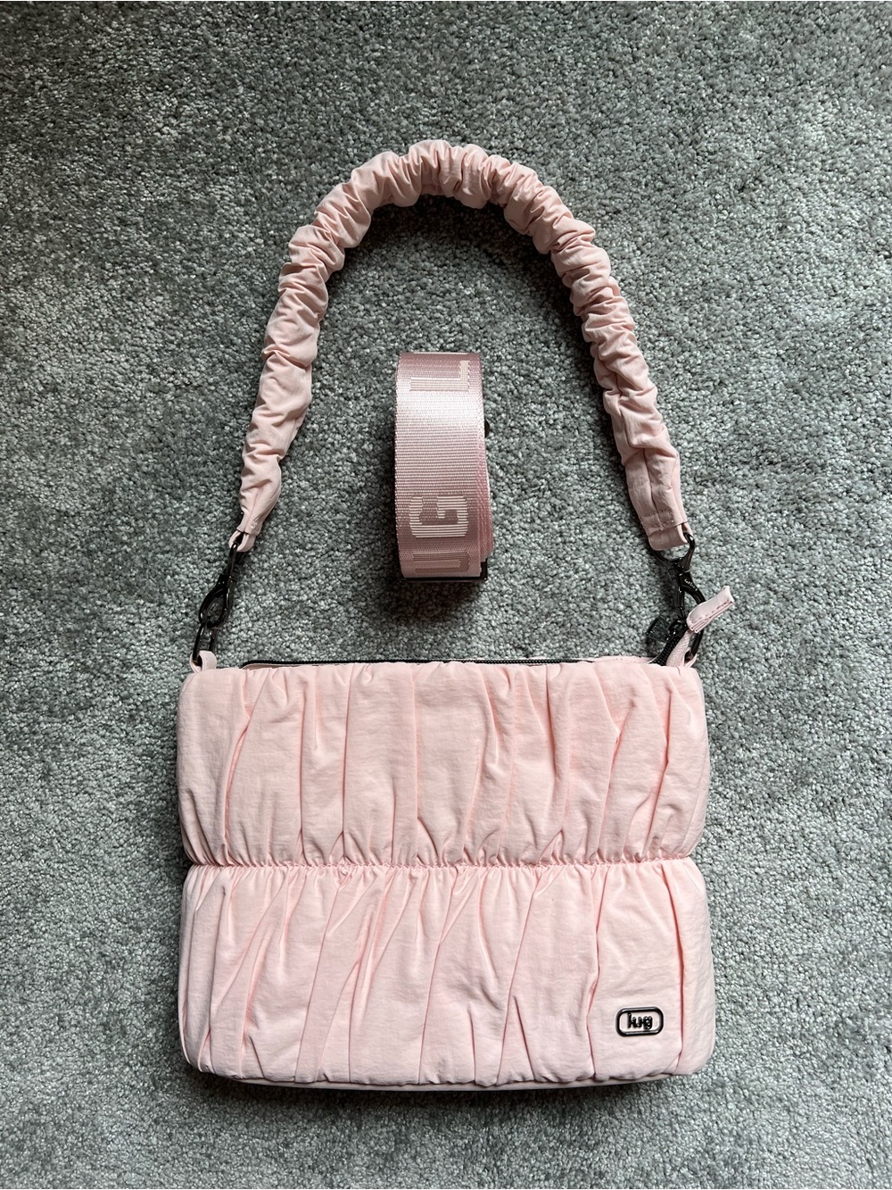 Lug Flounce pink promise with two straps NWOT